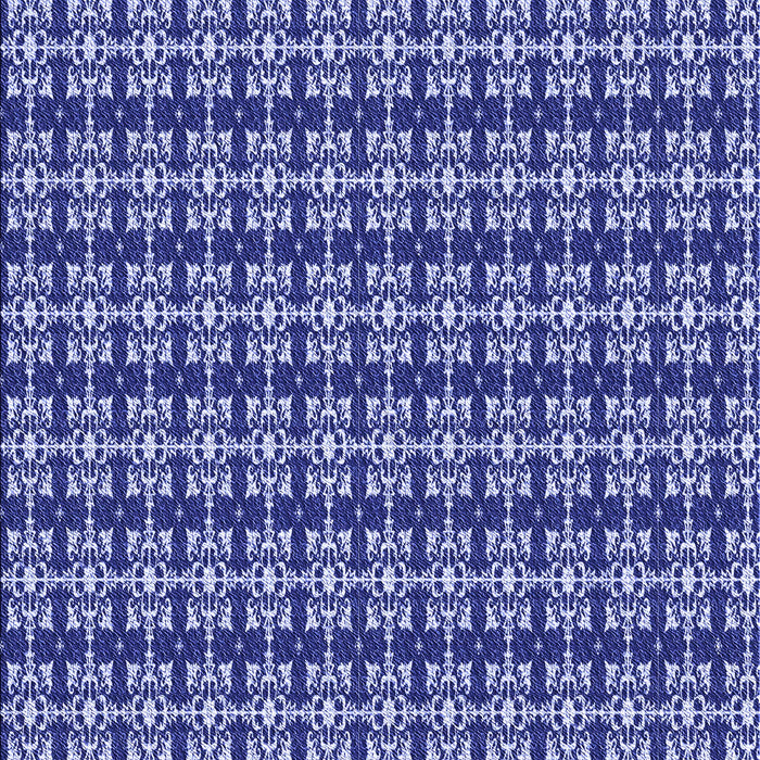 Patterned Cobalt Blue Rug, pat1250blu