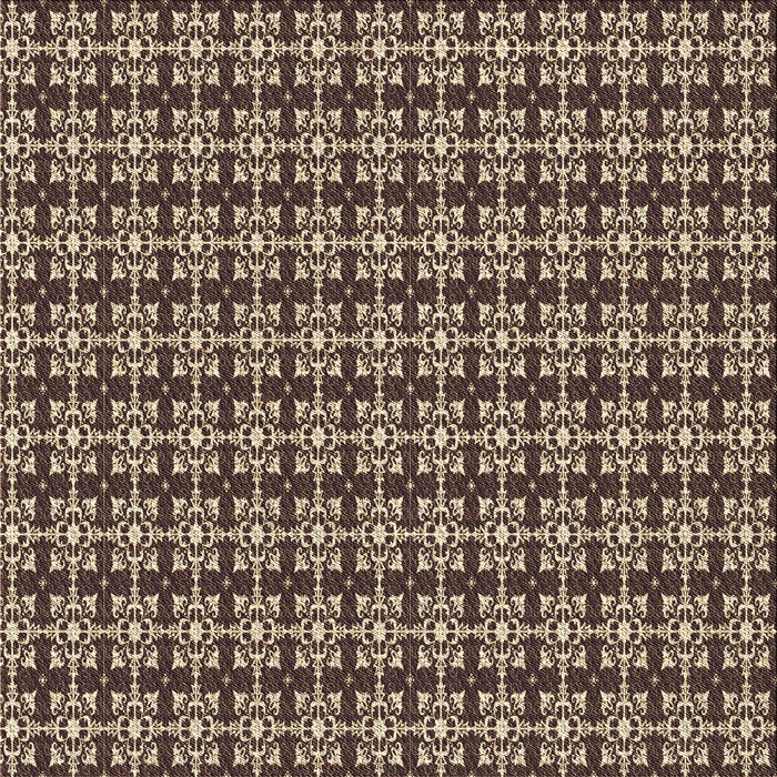 Round Patterned Camel Brown Rug, pat1250brn