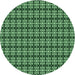 Square Patterned Deep Emerald Green Rug, pat1250grn