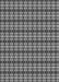 Machine Washable Transitional Dark Gray Rug, wshpat1250gry