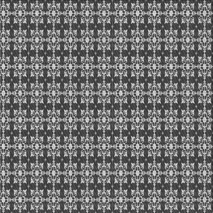 Round Patterned Dark Gray Rug, pat1250gry