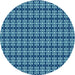 Square Machine Washable Transitional Blueberry Blue Rug in a Living Room, wshpat1250lblu