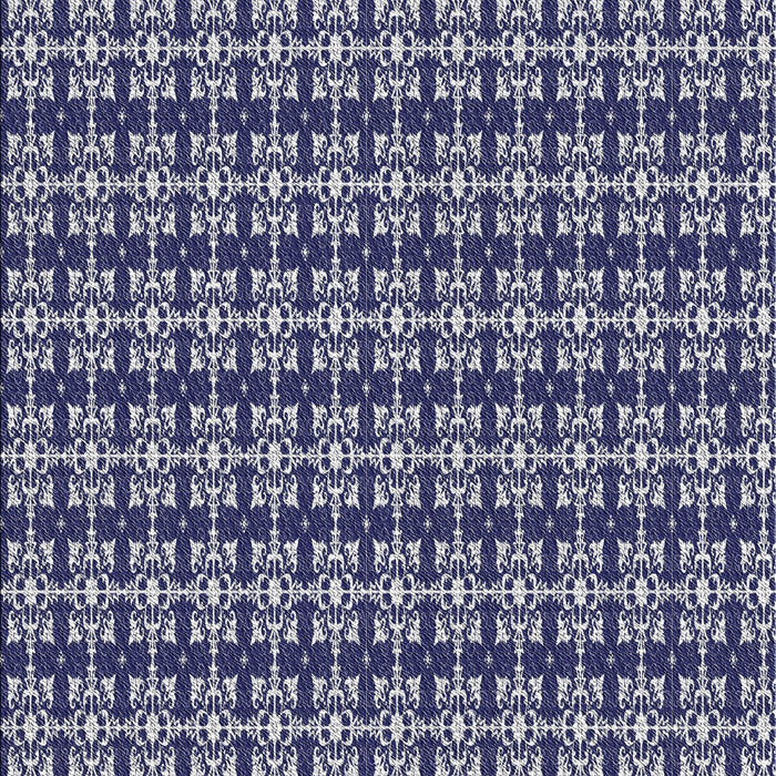 Patterned Blue Gray Novelty Rug, pat1250