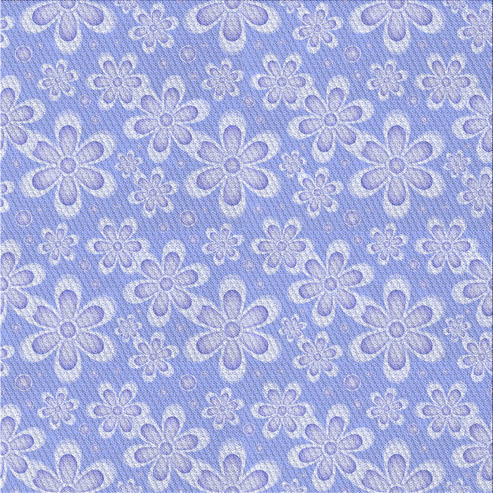 Round Patterned Sky Blue Rug, pat1251blu