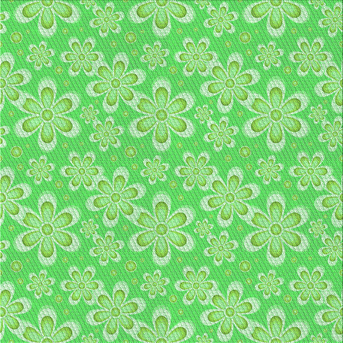 Round Patterned Emerald Green Rug, pat1251grn