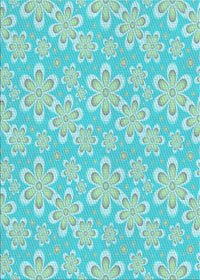 Machine Washable Transitional Green Rug, wshpat1251lblu