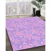 Patterned Purple Rug, pat1251pur