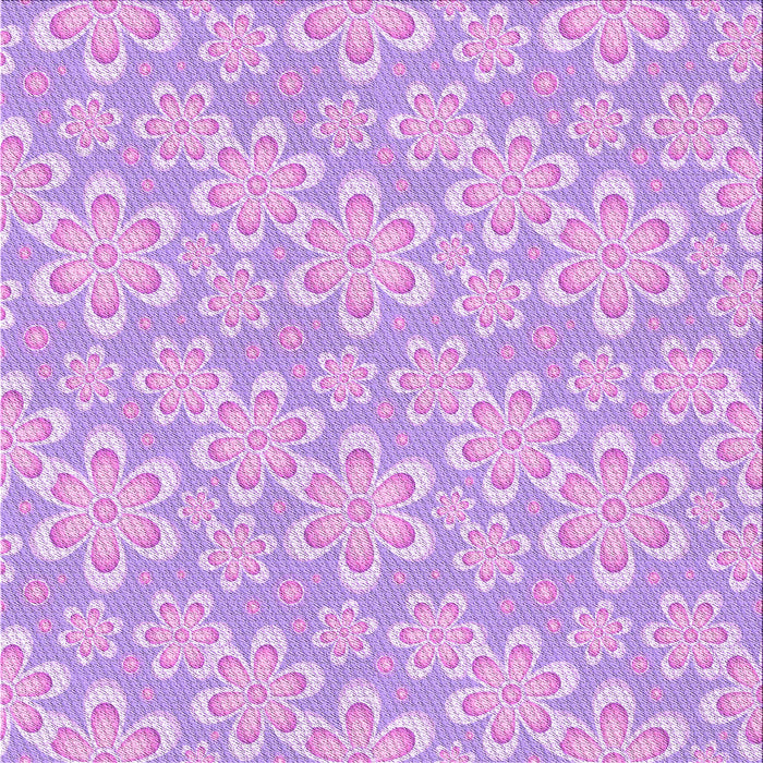 Round Machine Washable Transitional Purple Rug, wshpat1251pur