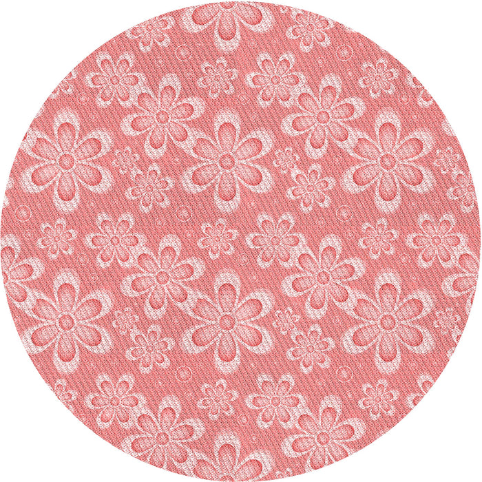 Square Patterned Pink Rug, pat1251rd