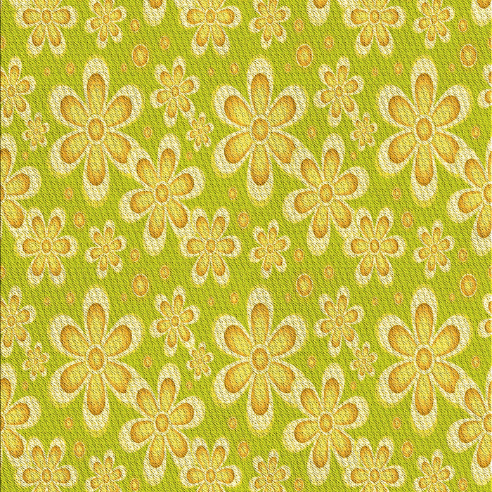 Patterned Yellow Rug, pat1251yw