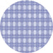 Square Patterned Blue Rug, pat1252blu