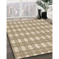 Patterned Golden Blonde Gold Rug, pat1252brn