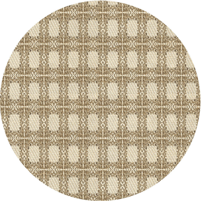 Square Machine Washable Transitional Golden Blonde Gold Rug in a Living Room, wshpat1252brn