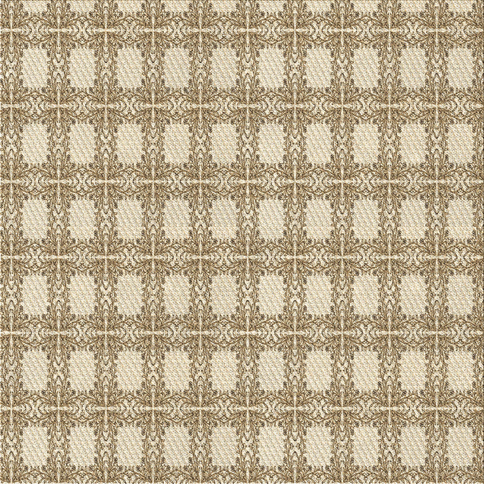 Round Patterned Golden Blonde Gold Rug, pat1252brn