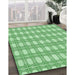 Machine Washable Transitional Light Green Rug in a Family Room, wshpat1252grn