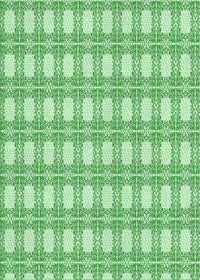 Machine Washable Transitional Light Green Rug, wshpat1252grn