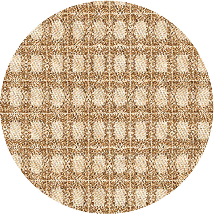 Square Machine Washable Transitional Khaki Gold Rug in a Living Room, wshpat1252org