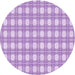 Square Patterned Purple Rug, pat1252pur