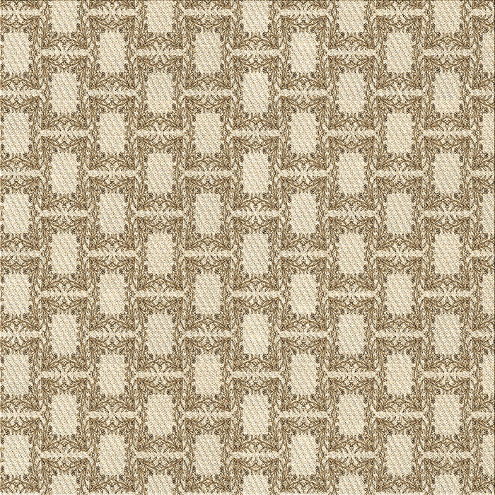 Round Patterned Golden Blonde Gold Rug, pat1253brn