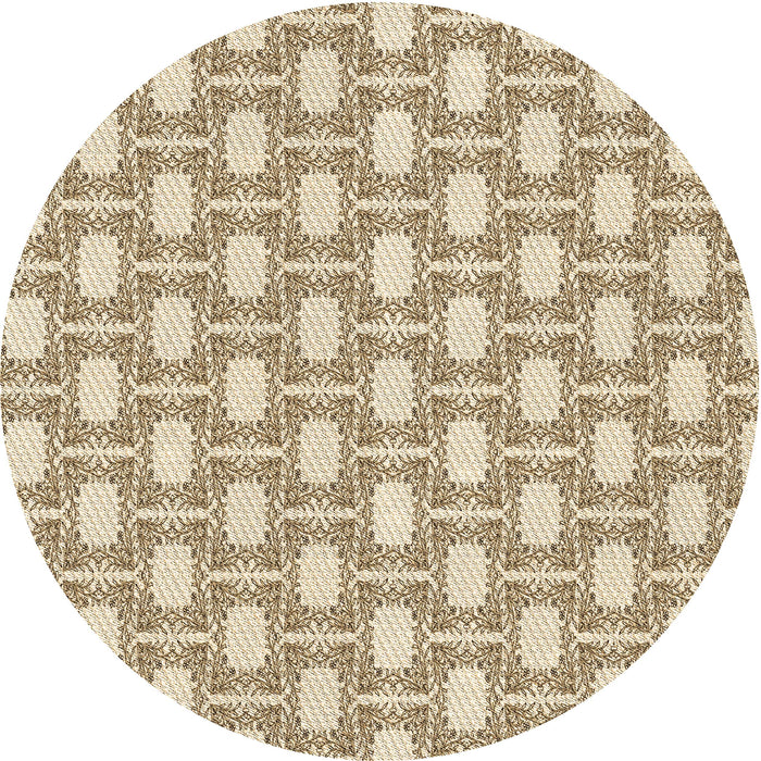 Square Machine Washable Transitional Golden Blonde Gold Rug in a Living Room, wshpat1253brn