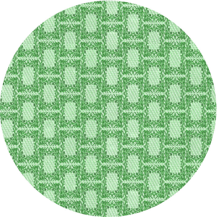 Square Machine Washable Transitional Light Green Rug in a Living Room, wshpat1253grn