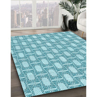 Patterned Blue Rug, pat1253lblu