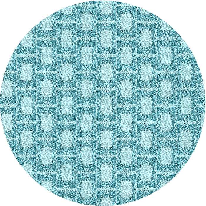Square Patterned Blue Rug, pat1253lblu