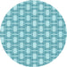 Square Patterned Blue Rug, pat1253lblu