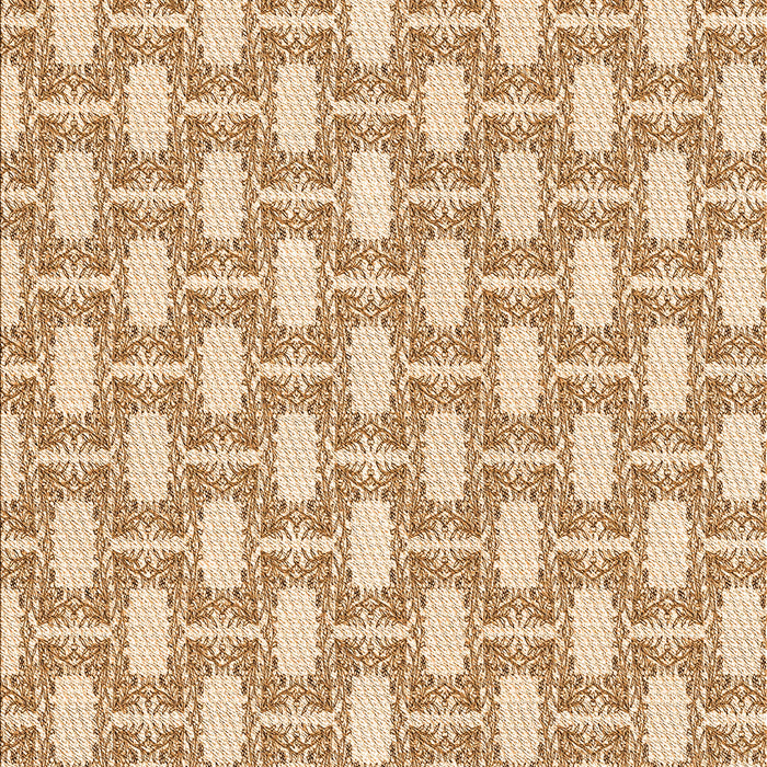 Patterned Deep Peach Orange Rug, pat1253org