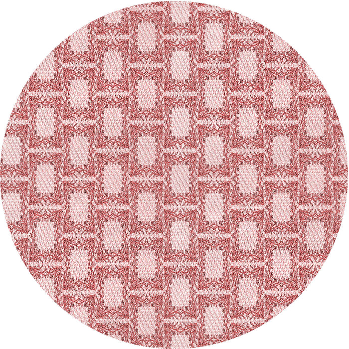 Square Patterned Pink Rug, pat1253rd