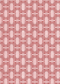 Machine Washable Transitional Pink Rug, wshpat1253rd