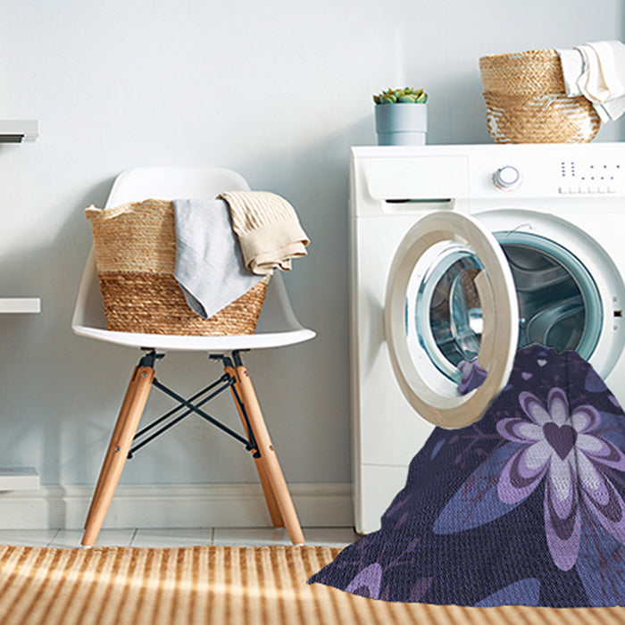 Machine Washable Transitional Light Purple Rug in a Washing Machine, wshpat1254blu