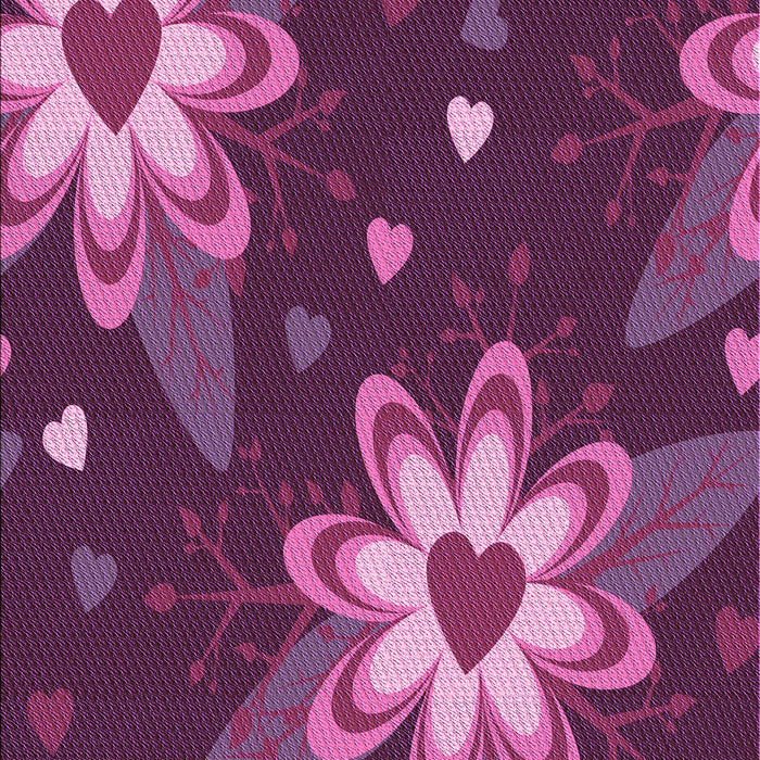Patterned Orchid Purple Rug, pat1254pur
