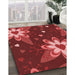 Machine Washable Transitional Red Rug in a Family Room, wshpat1254rd