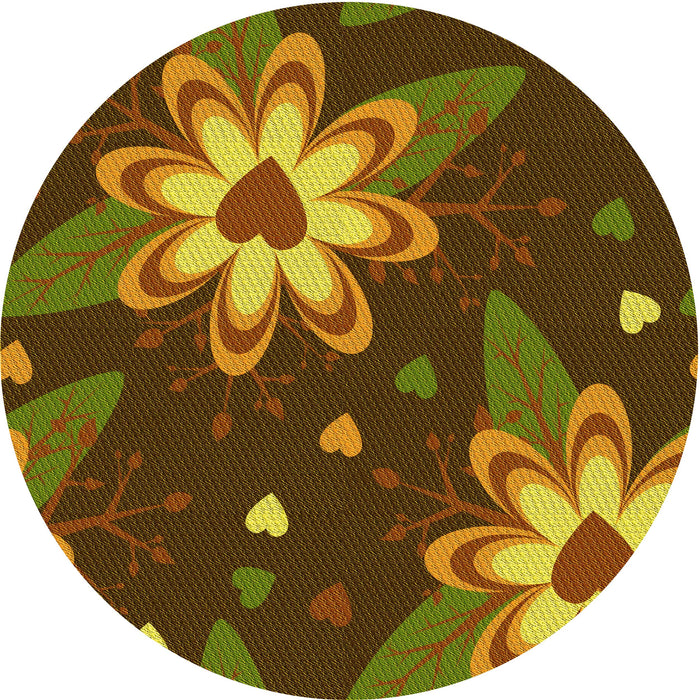 Square Machine Washable Transitional Red Brown Rug in a Living Room, wshpat1254yw