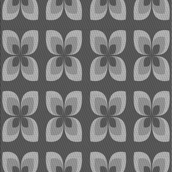 Machine Washable Transitional Dark Gray Rug, wshpat1255gry