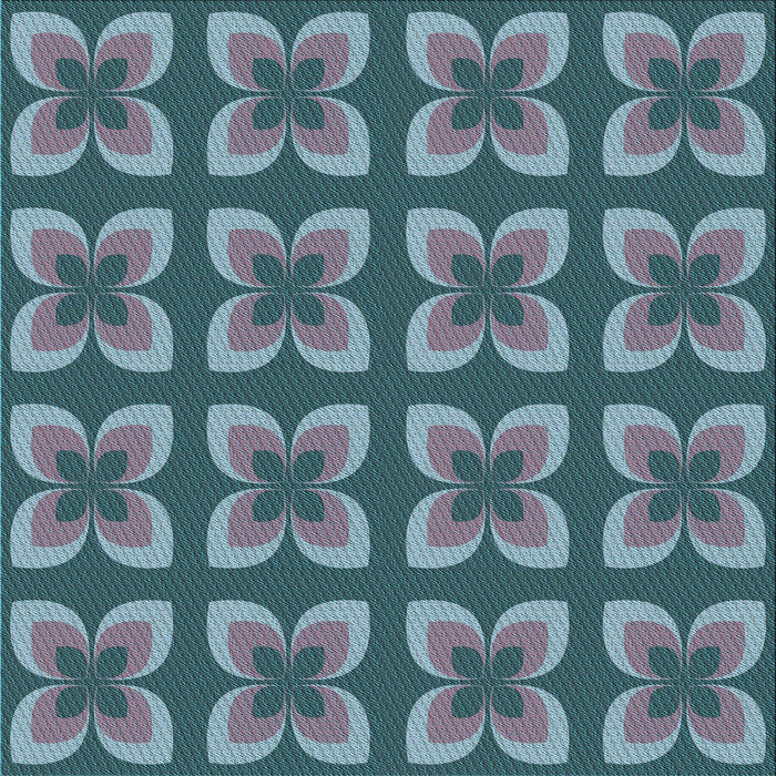 Round Machine Washable Transitional Koi Blue Rug, wshpat1255lblu