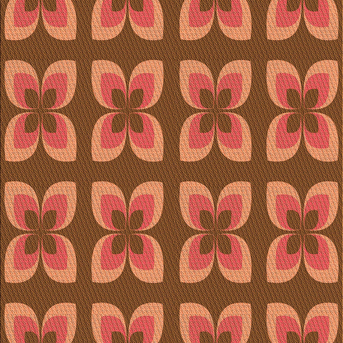 Patterned Orange Rug, pat1255org