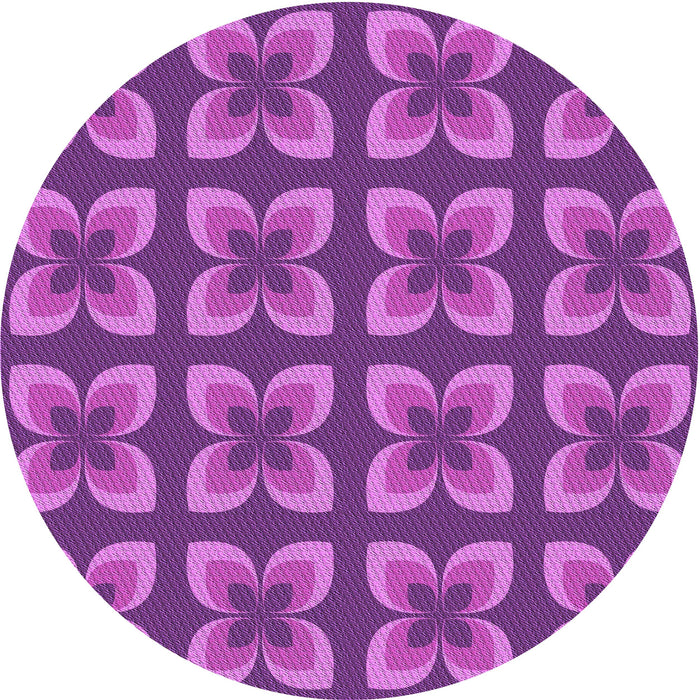 Square Machine Washable Transitional Crimson Purple Rug in a Living Room, wshpat1255pur