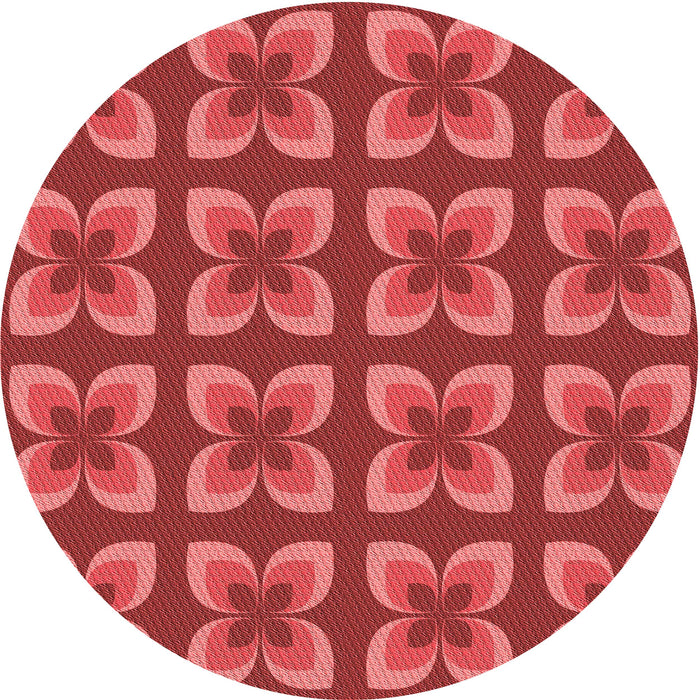 Square Machine Washable Transitional Red Rug in a Living Room, wshpat1255rd