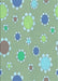 Patterned Blue Green Rug, pat1256lblu