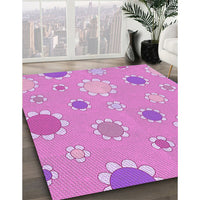 Patterned Violet Purple Rug, pat1256pur