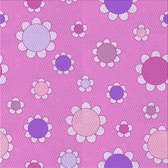 Round Patterned Violet Purple Rug, pat1256pur