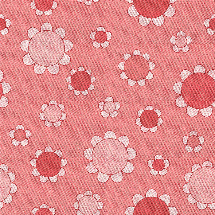 Round Patterned Pastel Pink Rug, pat1256rd