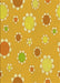 Machine Washable Transitional Bright Gold Yellow Rug, wshpat1256yw