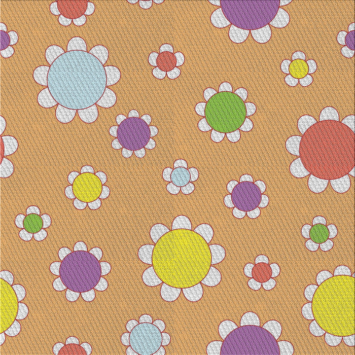 Square Patterned Chocolate Brown Novelty Rug, pat1256