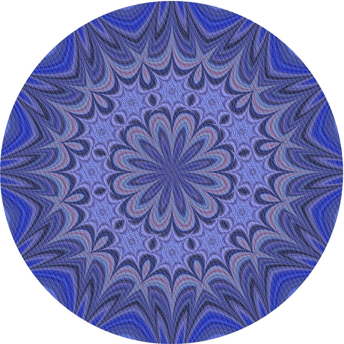 Square Machine Washable Transitional Light Slate Blue Rug in a Living Room, wshpat1257blu