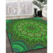 Machine Washable Transitional Lime Green Rug in a Family Room, wshpat1257grn