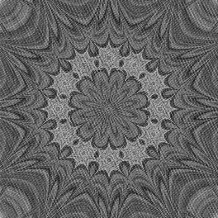 Round Patterned Gray Rug, pat1257gry