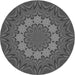 Square Patterned Gray Rug, pat1257gry